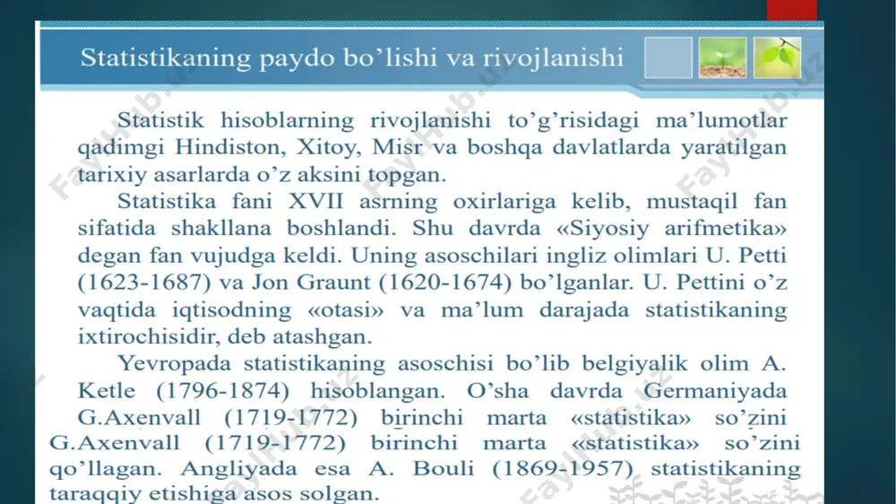 statistika fanining predmeti va usullari - Page 3