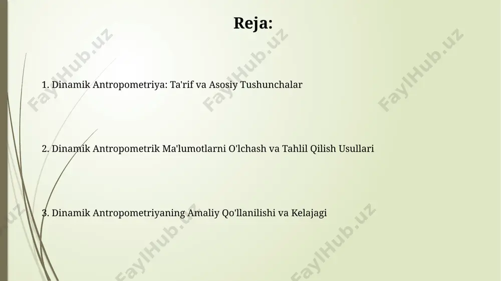 iq ishchilarning antropometrik maʼlumotlari yigʻilib, mashina boshqarish paneli va boshqa ergonomik elementlarni loyihalashda ishlatiladi. sport va jismoniy tarbiyada qo'llanilishi sportchi tanasining 3d harakat analizini o'rganish orqali, toshkentdagi olimpiya tayyorgarlik markazida 100 dan ortiq sportchining harakat samaradorligini 15% ga oshirish mumkin. suzuvchilarning suzish texnikasini takomillashtirish uchun, dinamik antropometriya yordamida 20 dan ortiq biomexanik parametrlarni o'lchash va 5 ga yaqin individual mashg'ulot dasturini yaratish mumkin. dinamik antropometriya ta'rifi динамик антропометрияда 3d сканерлардан фойдаланиб, 200 дан ортиқ биометрик параметрлар, жумладан, танaнинг ҳажми ва пропорцияларини аниқ ўлчаш орқали, спортчиларга шахсийлаштирилган машқ дастурлари тузиш имконияти мавжуд. динамик антропометрия инсон танасининг ўлчамларини вақт ўтиши билан ўзгаришини, масалан, 5-15 ёш оралиғидаги болаларнинг бўйининг ўсишини ўрганувчи, тошкентдаги илмий-тадқиқот институтларида ўрганилиб келинаётган фандир. kelajakdagi tendentsiyalar va tadqiqotlar 2030 йилга бориб, дунё бўйлаб 30 дан ортиқ мамлакатда динамик антропометриядан фойдаланиб, кийим-кечак ва мебел яратиш бўйича кенг кўламли тадқиқотлар олиб борилади, бундай тадқиқотлар асосан европа ва осиё давлатларида кузатилади. ақшнинг мичиган …