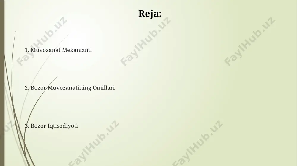 inqiroz, aqshning ipoteka bozoridagi muvozanatning buzilishi natijasida butun dunyo bo'ylab iqtisodiy tanazzulga olib keldi, millionlab odamlar ishsiz qoldi. yaponiyaning 2011-yildagi fukusima atom elektr stansiyasidagi falokat, 50% ga yaqin elektr energiyasi ta'minotining uzilishiga va milliy iqtisodiyotning muvozanatining buzilishiga sabab bo'ldi. bozor iqtisodiyoti tushunchasi bozor iqtisodiyoti mexanizmi, raqobatning 3 asosiy shakli – mukammal, monopoliya va monopolistik raqobat asosida ishlaydi, bu esa narxlarning shakllanishiga ta'sir ko‘rsatadi. bozor iqtisodiyoti, 1990-yillardan keyin o‘zbekistonda 20 dan ortiq yil davomida asta-sekin joriy etilib, milliy yalpi mahsulotning 60% dan ortig‘ini xususiy sektor hosil qiladigan darajaga yetkazdi. jahon banki ma’lumotlariga ko‘ra, 2022 yilda o‘zbekiston bozor iqtisodiyoti rivojlanishida xalqaro savdo hajmi 15 milliard aqsh dollaridan oshdi, bu mamlakatning global iqtisodiyotga integratsiyasini ko‘rsatadi. bozor muvozanatining kamchiliklari bozor muvozanatining erishilishi 2023-yilgi ma'lumotlarga ko'ra, o'zbekistonning paxta yetishtirish sohasida 15% ga kamayganligini ko'rsatadi, bu esa narxlarning o'sishini va iste'molchilar uchun kamchiliklarni keltirib chiqaradi. muvozanat narxining shakllanishi har doim ham adolatli emas, masalan, 2022-yilda aqshning …