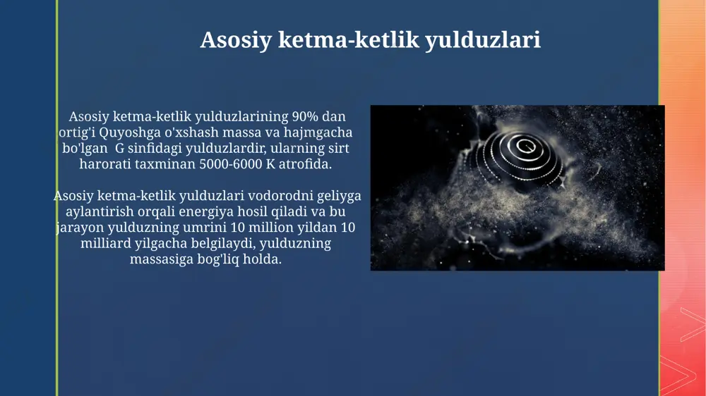 yulduzlarning paydo bolishi va evolyutsiya. qora tuynuklar - Page 5