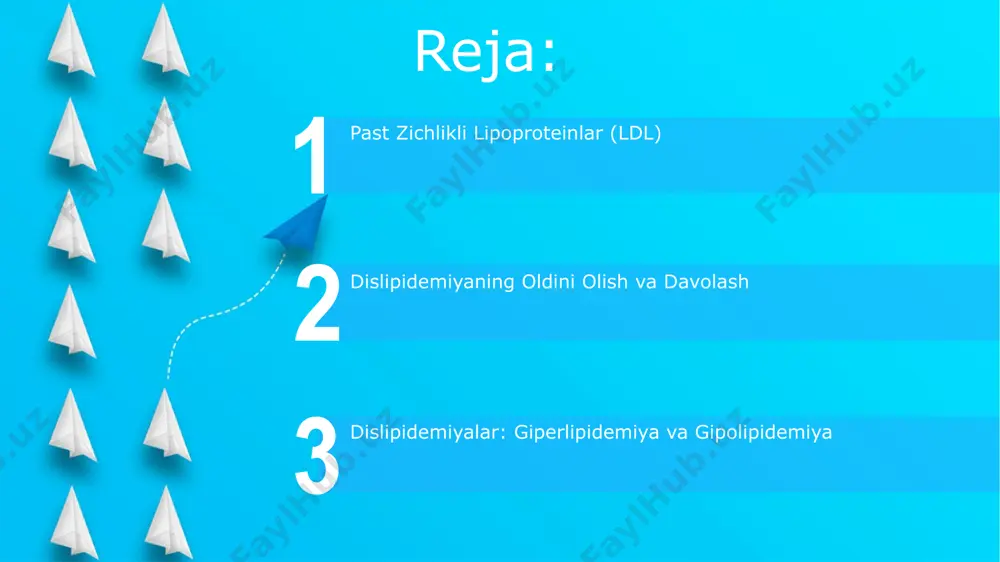 salbiy ta'sir ko'rsatishi mumkin. gipolipidemiyaning turli xil sabablari mavjud, jumladan, genetik omillar, oziq-ovqat tanqisligi, masalan, afrika mamlakatlaridagi ocharchilik holatlari va ba'zi dorilarning yon ta'siri. giperlipidemiyaning klinik ko'rinishlari giperlipidemiya ko'pincha asemptomatik kechishi mumkin, ammo ba'zi hollarda, ayniqsa xolesterin darajasi 7,0 mmol/l dan yuqori bo'lganda, xantomatozlar (teri ostidagi yog' to'planmalari) paydo bo'lishi mumkin, xususan, ko'z qovoqlarida va tirsaklar atrofida kuzatiladi. giperlipidemiyaning klinik ko'rinishlaridan biri, ayniqsa, iii tip giperlipidemiyada (gipertriglitseridemiya) pancreatitning rivojlanish xavfi 10-20% gacha ortadi. bu esa qorin og'rig'i, ko'ngil aynishi va qusish bilan namoyon bo'ladi. giperlipidemiya yurak-qon tomir kasalliklari xavfini oshiradi. masalan, aqshda o'tkazilgan tadqiqotlar shuni ko'rsatadiki, yuqori ldl xolesterinli bemorlarda miokard infarkti xavfi 2-3 barobar yuqori. ldl va yurak-qon tomir kasalliklari o'rta osiyoda olib borilgan tadqiqotlar shuni ko'rsatdiki, ldl xolesterinining yuqori darajasi 50 yoshdan oshgan erkaklarda koroner yurak kasalligi xavfini 60% ga oshiradi. ldl xolesterinining yuqori darajasi yurak-qon tomir kasalliklari, shu jumladan, infarkt va insult xavfini 2-3 barobar oshirishi mumkin, …