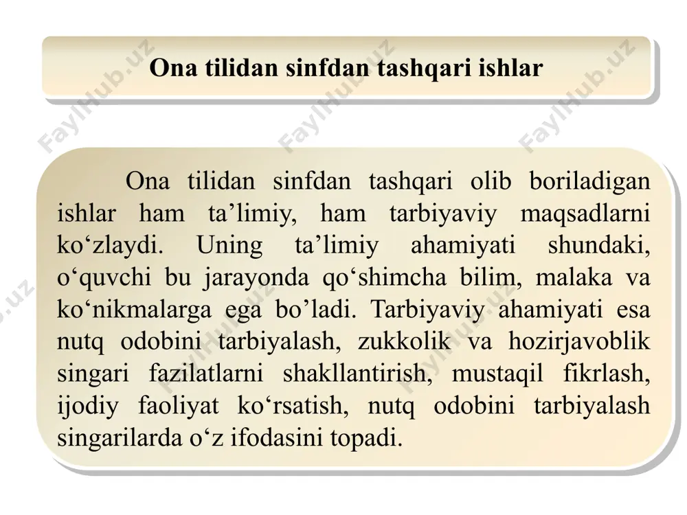 onatilidansinfdan tashqari mashg'ulotlarni tashkil etish - Page 4