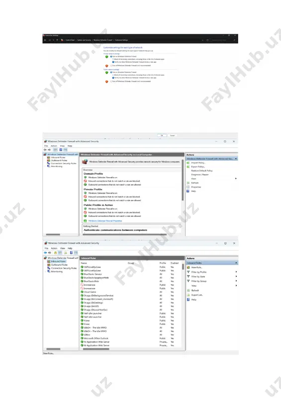 tarmoqlararo ekran vositasi yordamida tarmoq himoyasini qurish - Page 2