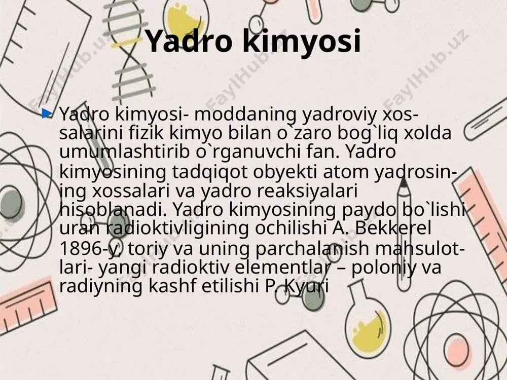 iklarini tashxisida keng qo`llaniladi. tibbiyot sohasidagi jadal rivojlanish va o'sish tadqiqot va texnologiya sohasida ulkan yaxshilanishlarga olib keldi. bugungi kunda egizaklar yoki ota-onalar va ularning farzandlari o'rtasidagi hatto kichik farqlarni osongina aniqlash mumkin. aybdorni joyida aniqlashmi yoki real vaqt rejimida dnk tahlili bo'ladimi, bularning barchasi " sud kimyosi " tomonidan bir necha soatlik ish bo'lib qoldi. u kundan-kunga katta e'tirof va mashhurlikka erishmoqda. bu jinoyat sodir etilgan joylar va boshqa joylardan ma'lumotlarni to'plash va dalillarni tahlil qilishni o'z ichiga oladi, bu esa jinoyatchilarni tergov qilish va sudlashda yordam beradigan yoki begunoh shaxsni gumondan ozod qiladigan xolis xulosalar chiqaradi. sud kimyosi - ta’rifi jinoyat protsessida ilmiy tartiblardan foydalanish sud kimyosi deb ataladi. ushbu sohadagi mutaxassislar noma'lum moddalarni aniqlashga yordam beradigan ko'plab usullar va asboblarga ega. bularga yuqori samarali suyuqlik xromatografiyasidan, gaz xromatografiyasi-mass-spektrometriyadan, atomik yutilish spektroskopiyasidan, infraqizil spektroskopiyadan va yupqa qatlamli xromatografiyadan foydalanish kiradi . sud kimyosi tarixi: sud kimyosidagi birinchi muhim …