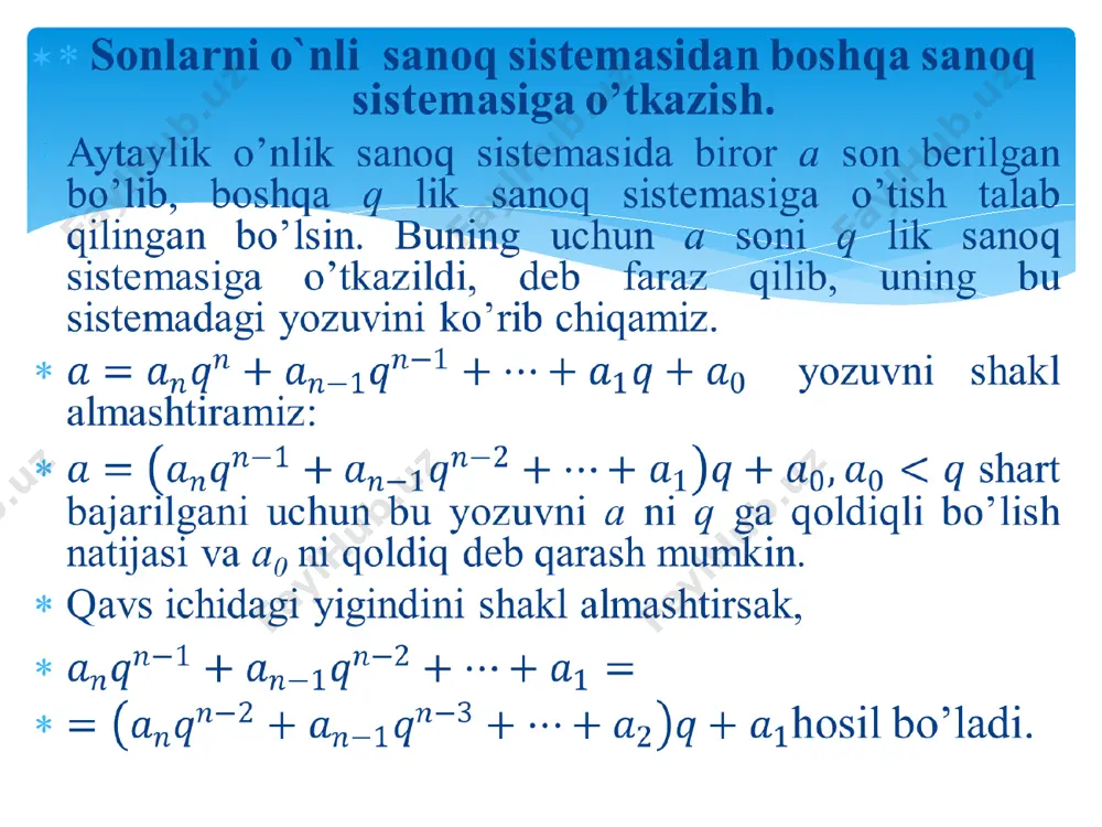 boshlang`ich matematika kursi nazariyasi - Page 3