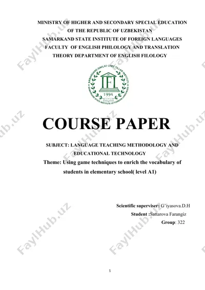 language teaching methodology and educational technology — DOC