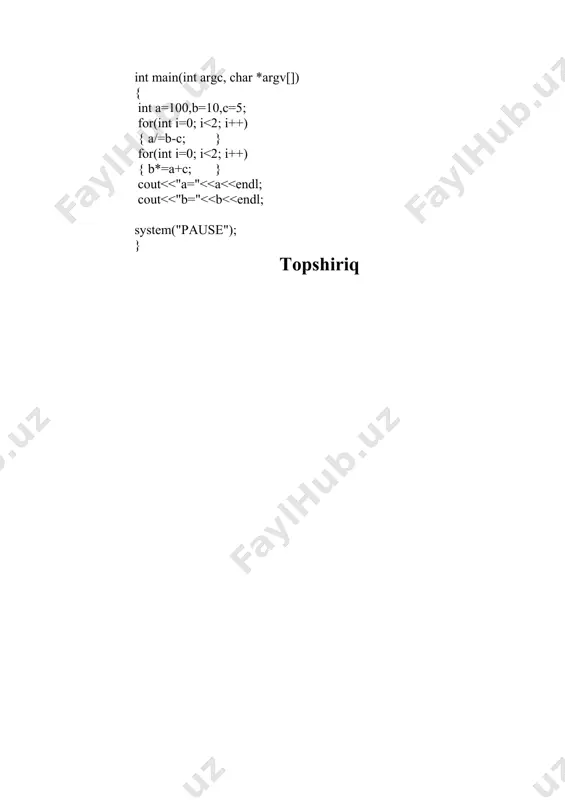 dasturlash tillarida ma’lumotlarning standart turlari. funksiyalarni amalga oshirish. - Page 5