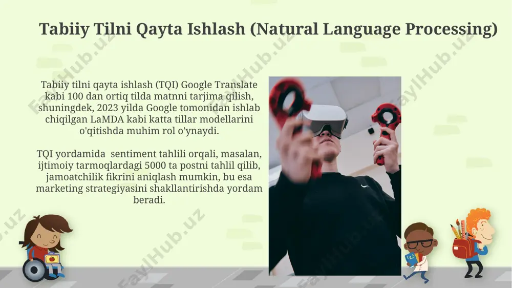 a qodir. toshkent shahrida joylashgan sun'iy intellekt laboratoriyasi 5000 dan ortiq fotosuratlarni tahlil qilib, shahar infratuzilmasidagi nosozliklarni aniqlashda 70% samaradorlikka erishdi. e'tiboringiz uchun rahmat @taqdimot_robot image6.jpg image7.jpg image8.jpg image9.jpg image10.jpg image11.jpg image12.jpg image13.jpg image14.jpg image1.png