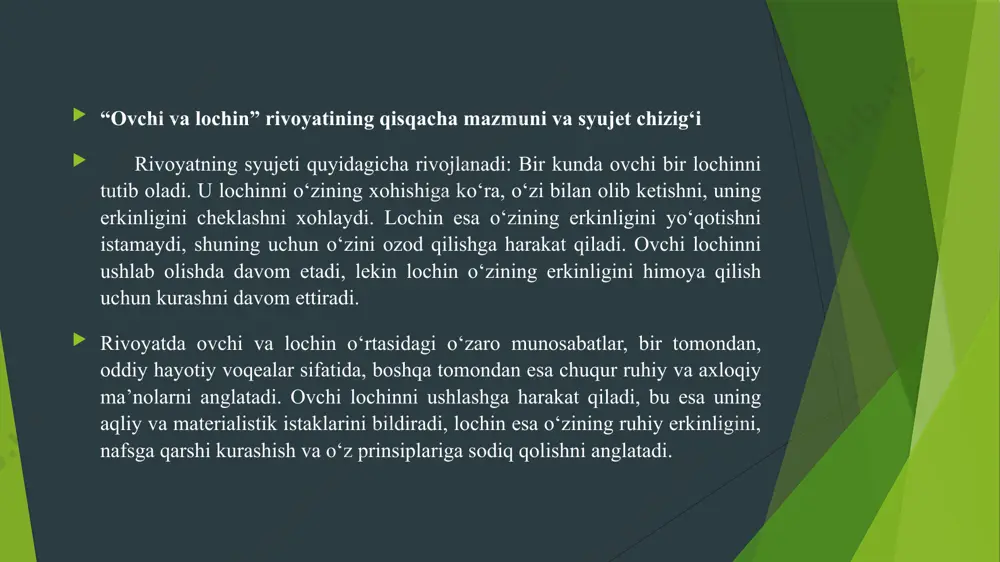 j.rumiyning “ovchi va lochin” rivoyati - Page 5