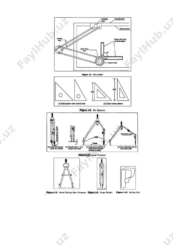 zma asbobi va boshqalar ham ish boshlanganda, hamda ish davomida tez-tez latta bilan tozalanishi lozim3. 3 shah m.b., rana b.c. engineering drawing. india. 2009, 1-7 betlar. . 1.1.2. konstruktorlik hujjatlarining yagona tizimi. o’zbekiston respublikasi korxonalarida ishlab chiqariladigan buyumlarning sifatli bo’lishini ta'minlash maqsadida ularga davlat tomonidan davlat standartlari o’zrst belgilanadi. standartlashtirish - ma'lum faoliyat sohasida o’rnatilgan va qabul qilingan qoidalardir. standart - standartlashtirish bo’yicha aniq ishning natijasi. standartlar buyumlarni sifatli va unumli ishlab chiqarishda, texnika taraqqiyotining yuksalishida eng muhim omillardan biridir. shuning uchun umumittifok davlat standartlari (ost) 1928 yilda standartlar, o’lchovlar va o’lchash asboblari komiteti tomonidan standartlar ko’rib chiqilib, 1968 yilda konstruktorlik hujjatlarning yagona tizimi - kxyt (eckd-edinaya sistema konstruktorskix dokumentatsiy) qabul qilingan. ittifoq davrida o’zaro iqtisodiy yordam kengashi a'zosi bo’lgan barcha davlatlar bilan mashinasozlik sanoatida iqtisodiy integratsiyani mukammallashtirish maqsadida iso- standartlashtirish bo’yicha xalqaro tashkilotlar tuzulgan edi. kxyt standartlari respublikamizning hamma tashkilotlarida bajariladigan konstruktorlik hujjatlarini tayyorlash va rasmiylashtirishga doir barcha talab …