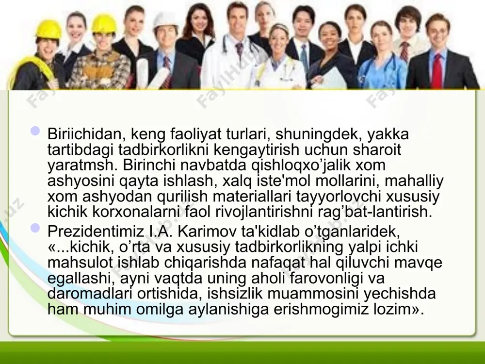 bozor iqtisodiyoti davrida aholini ish bilan bandligini oshirish - Page 5