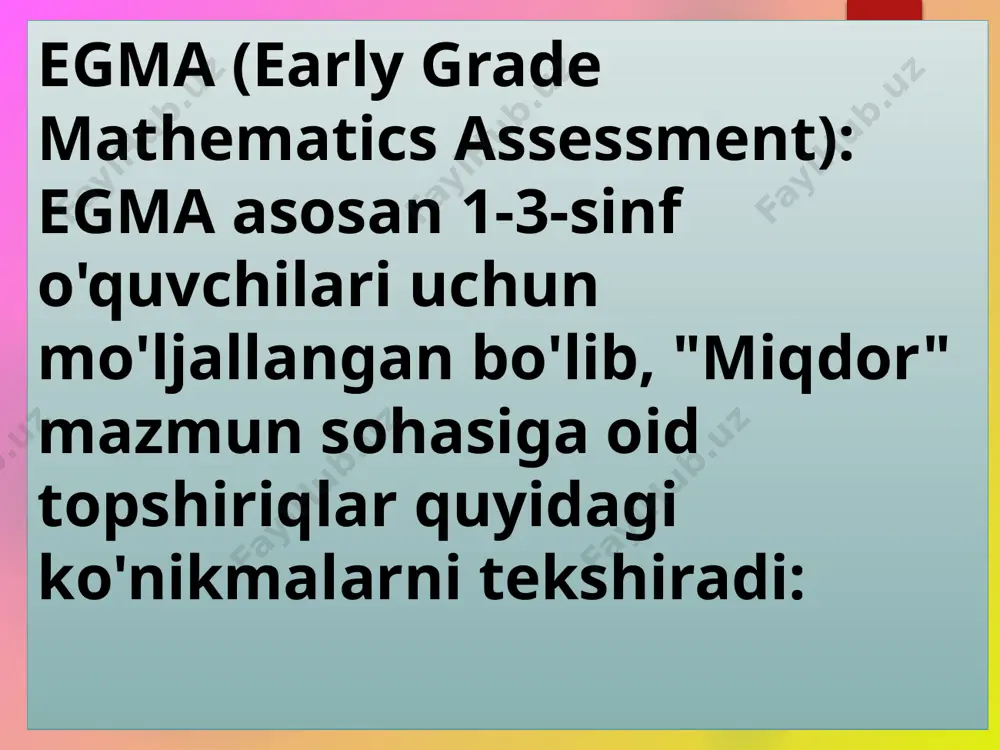 egma va timss xalqaro baholash dasturlarida “miqdor” mazmun sohasiga oid topshiriqlar - Page 3