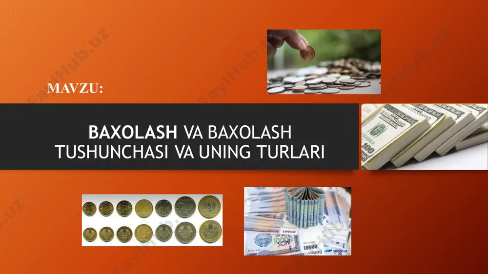 at’iy talablarga javob berishlari kerak. ular shuningdek yuksak ma’naviy prinsiplarga (axloq me’yorlariga) va kasb andozalariga (standartlariga) qat’iyat bilan amal qilishlari lozim. mbms baholovchilar tomonidan majburiy qo‘llaniladi, shuningdek baholash faoliyatida ishtirok etayotgan boshqa yuridik va jismoniy shaxslar tomonidan o‘zbekiston respublikasi hududida jismoniy yoki yuridik shaxslarning, davlatning va hududiy birlashmalarning mulk huquqi obyektlariga nisbatan ham qo‘llanilishi mumkin. 2. baholash obyektlari baholash obyektlari jumlasiga quyidagilar kiradi: alohida moddiy obyektlar (ashyolar); shaxsning mol-mulkini tashkil etuvchi ashyolar majmui, shu jumladan muayyan turdagi (ko‘char yoki ko‘chmas) mol-mulk; mol-mulkka yoki mol-mulk tarkibidagi ayrim ashyolarga bo‘lgan mulk huquqi va boshqa ashyoviy huquqlar; talab qilish huquqlari, majburiyatlari (qarzlar); ishlar, xizmatlar, axborot; intellektual mulk obyektlari va qonun hujjatlarida fuqarolik muomalasida bo‘lishi mumkinligi belgilangan boshqa fuqarolik huquqi obyektlari. ashyolar (mulk) baholash maqsadlari uchun ko‘chmas va ko‘char mulk (ashyolar) ajratiladi. ko‘chmas ashyolar (ko‘chmaydigan mulk, ko‘chmas mulk) jumlasiga yer uchastkalari, yer osti boyliklari uchastkalari, alohida ajratilgan suv obyektlari va yer bilan uzviy bog‘langan …