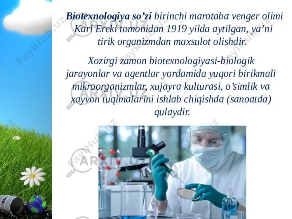 biotexnalogiya fanining rivojlanish tarixi - Page 3
