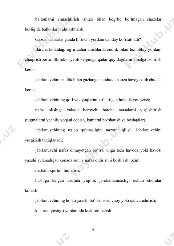 silishini his qiladi. co kontsentratsiyasining 0,32% gacha o’sishida falajlik va hushni yo’qotish kuzatiladi (30 daqiqadan so’ng o’lim sodir bo’ladi). konsentratsiya 1,2% dan yuqori bo’lsa, ikki yoki uch nafasdan so’ng hush yo’qoladi, odam 3 daqiqadan kamroq vaqt ichida vafot etadi. darajasi bo’yicha agar kishi is gazi bilan zaharlanadigan bo’lsa, alomatlari quyidagicha ko’rinish oladi: yengil zaharlanish paydo bo’lganda: bosh og’rig’i; peshonalarning ikki chetida lo’qillash; bosh aylanishi; ko’krakda og’riqlar; quruq yo’tal; ko’z yoshlanishi; ko’ngil aynishi; qusish; eshitish va ko’rishning buzilishlari ehtimoli mavjud; terining qizarishi, shilliq qavat rangining o’ziga xos qizil bo’lishi. namuna: taxikardiya; qon bosimining oshishi. o’rtacha darajada zaharlanish uchun: quloqlarda kuchli shovqin; uyquchanlik; hushi o’zida bo’lishi bilan falajlik kuzatilishi mumkin. og’ir zaharlanishda: hushning yo’qolishi, komatoz holat; konvulsiyalar; beixtiyor siydik va najas chiqarish; uzluksiz bo’lib qoladigan nafas olish buzilishi, ba’zan cheyn — stoks tipida; ko’z qorachig’ining yorug’likka javob beruvchi reaktsiyasining zaiflashishi; shilliq qavat va yuz terisining keskin sianozi (ko’karishi). o’lim odatda nafas to’xtashi …