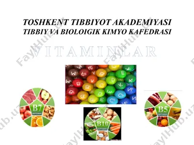 vitaminlar — PPTX