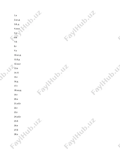 test savollar to‘plami — DOCX