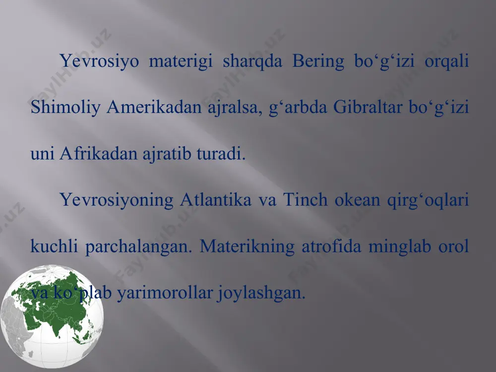 yevrosiyoning geografik o‘rni, o‘rganilish tarixi 6-sinf - Page 4