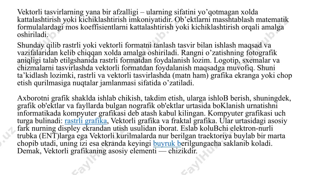 ydalanish sizga realistik 3d moslamalarni yaratishga imkon beradi. coreldraw dasturi (ba'zilari uni shunchaki corel, coral yoki hatto coral deb atashadi), bir tomondan soddaligi bilan, ikkinchidan, keng doiradagi vazifalari bilan ajralib turadi. corel draw-ni, hech bo'lmaganda uning asosiy xususiyatlarini juda qisqa vaqt ichida o'rganish juda mumkin. va tajribali o'qituvchining rahbarligi ostida bu vaqt har biri 3 soatdan iborat 5 ta darsga qisqartiriladi, undan so'ng foydalanuvchi dasturda o'zini ishonchli his qiladi. coreldraw-ni o'rganish odatda oson va yoqimli bo'ladi, chunki asboblar va menyular ustida uzoq vaqt to'xtashning hojati yo'q, lekin deyarli darhol siz aniq muammolarni hal qilishga va misollarni ko'rib chiqishga o'tishingiz mumkin. /docprops/thumbnail.jpeg