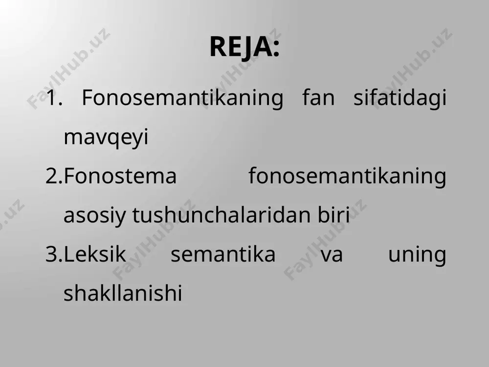 yozilishi va obrazi aloqadorligiga oid fikrlariga ham murojaat qilib, ularni «nazariy jihatdan qiziqarli» deb baholagan. masalan, p.klodil fikricha, locomotive(parovoz) so’zida «truba» va g’ildiraklar aks etsa, toit (tom) so’zida uyning ikki qirrasiga ishora bor. o’zbek tili misollarida ham shunday holatga duch kelamiz. mashhur ertak qahramonlarining ismlarini aytmasdan ertakni so’zlab berib, ularning qaysi biriga zumrad, qaysi biriga qimmat deb nom berilishi so’ralsa, ismlar ko’pchilik foiz bilan aslidagidek taqsimlanishi shubhasiz. biroq aynan qaysi tovush bunday taqsimlanishga sabab bo’lmoqda? qmi? ammo shu tovush yetakchi bo’lgan shunday ismlar borki, ular ijobiy ottenkaga ega. masalan, qumri, qahramon... i yoki m mi? bunday xulosaga aks alternativlar istagancha topiladi: ilhom, ma’sum va h.k. fonostema atamasini birinchi bo’lib j.fyors qo’llaydi va u fonostema deganda, fonemalarning muayyan mazmun bilan bog’lanuvchi tizimini tushunadi. bu jihatdan u go’yo morfemaga yaqindek ko’rinadi, biroq so’zning qolgan qismi morfologizatsiyadan mahrumligi uni morfemadan uzoqlashtiradi. bu ta’rif fonostemaga berilgan deyarli yagona ta’rif bo’lib qoldi va tilshunoslik lug’atlariga …