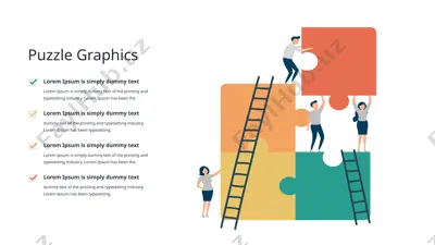 puzzle infografika — PPTX
