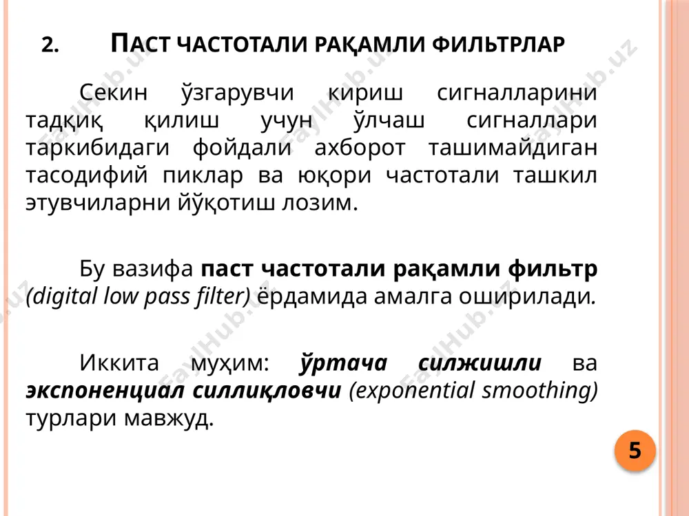 raqamli filtrlar - Page 5