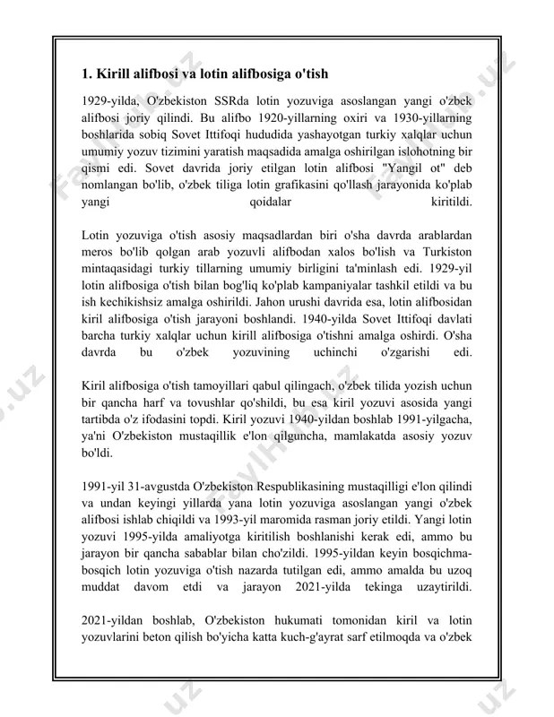 ri. 3. **soʻzning asl shaklini saqlash**: soʻzlar imkon qadar asl koʻrinishda yoziladi. agar oʻzbek tiliga boshqa tillardan oʻzlashtirilgan soʻzlar boʻlsa, ular asosan o'z tilidagi asosiy shaklini saqlaydi. masalan, "telefon", "kompyuter". 4. **qoʻsh undoshlar**: agar soʻz ichida yoki oxirida ikki undosh o'zaro mos kelib kelib qolganda, ular ajratilmay qoʻsh holda yoziladi, masalan, "manzil", "savdo". 5. **boʻgʻinlarda ajratish qoidalari**: soʻzlarning boʻgʻinlarga ajratilishi qoidaga koʻra amalga oshiriladi. birdan ortiq undoshlar boʻgʻin oxirida qolishi mumkin emas. masalan, "oʻrta", "kitob". 6. **boshlang'ich unli**: agar soʻz boshida ikki unli tovush kelib qolsa, ulardan biri albatta burungi boʻlishi yoki ular oʻzaro ajratilishi kerak, masalan, "ayette", "ism". 7. **tovush tushishi**: soʻzlar birlashtirilganda yoki qisqartirganda, unli va undosh tovushlari tushib qolishi mumkin bo'ladi. bu qoidalarni yaxshi oʻzlashtirish imlo uchun muhimdir. masalan, "bo'ldi" ("bo'lishdi" dan). 8. **apostrofni qoʻllash**: ayrim soʻzlar va birikmalarda kesish belgisi sifatida apostrof ishlatiladi. masalan, "oʻtkir'sha", "toshkent'ta". 9. **assimilatsiya va dissimilatsiya**: baʼzi soʻzlarda tovushlar bir-biriga oʻxshab yoki …