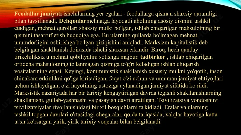 di. zamonaviy sharoitda shuningdek, hamkorlik ta’limi, uni tashkil etish o‘ziga xos ahamiyat kasb etmoqda. bu turdagi ta’limning g‘oyalari o‘tgan asrning 80-yillarida j.j.russo, k.d.ushinskiy, v.a.suxomlinskiy, a.s.makarenko va b. novator-pedagoglarning qarashlari asosida shakllangan. hamkorlik ta’limi talabalarda intellektual, ma’naviy-axloqiy, jismoniy qobiliyat, qiziqish, motivlarni rivojlantirish asosida dunyoqarashni hosil qilish maqsadini ilgari suradi. zamonaviy sharoitda axborot-kommunikatsion texnologiyalarning tezkor rivojlanishi ta’lim jaraѐnida ularning imkoniyatlaridan foydalanish uchun qulay sharoitni vujudga keltirdi. ayni vaqtda yetakchi xorijiy mamlakatlar masofadan o‘qitish borasida boy tajriba to‘plangan. o‘zbekiston sharoitida mustaqillik yillarida ta’limning bu turini qo‘llashga jiddiy e’tibor qaratilmoqda. ta’lim oluvchilar an’anaviy texnologiyalarga nisbatan axborot va kommunikatsion texnologiyalar (akt) yordamida bilimlarni 40-60 foizgacha tez va qisqa muddatda o‘zlashtiradi. shu bois zamonaviy sharoitda masofadan o‘qitish butun dunyo miqyosida jadal rivojlanmoqda. zamonaviy telekommunikatsiya vositalari va elektron nashrlar an’anaviy o‘qitish shakllarining kamchiliklarini bartaraf etishga imkon beradi va bunda ularning barcha afzalliklarini o‘zida saqlab qoladi. bu turdagi ta’lim o‘quv axborotlari almashuvini ta’minlovchi vositalar (yer sun’iy yo‘ldoshi, televideniye, …