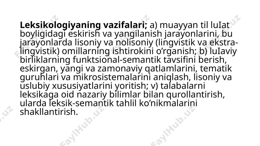 leksikologiya haqida umumiy ma'lumotlar - Page 5