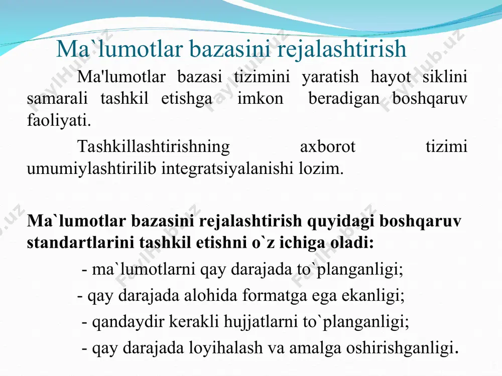 ma‘lumotlar bazasini rejalashtirish. - Page 5