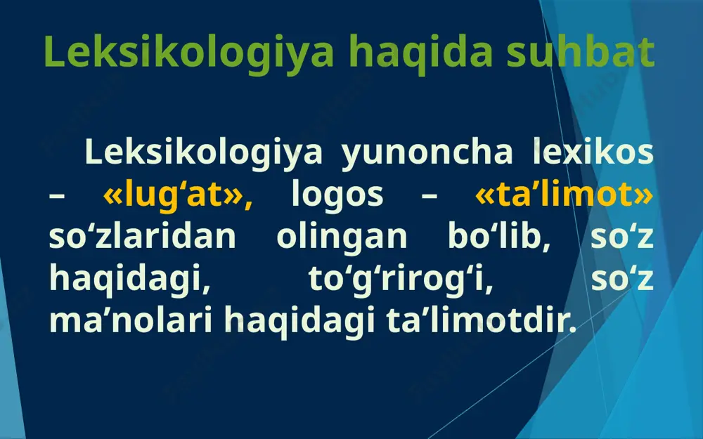 leksikologiya. so‘zning o‘z va ko‘chma ma’nosi - Page 3