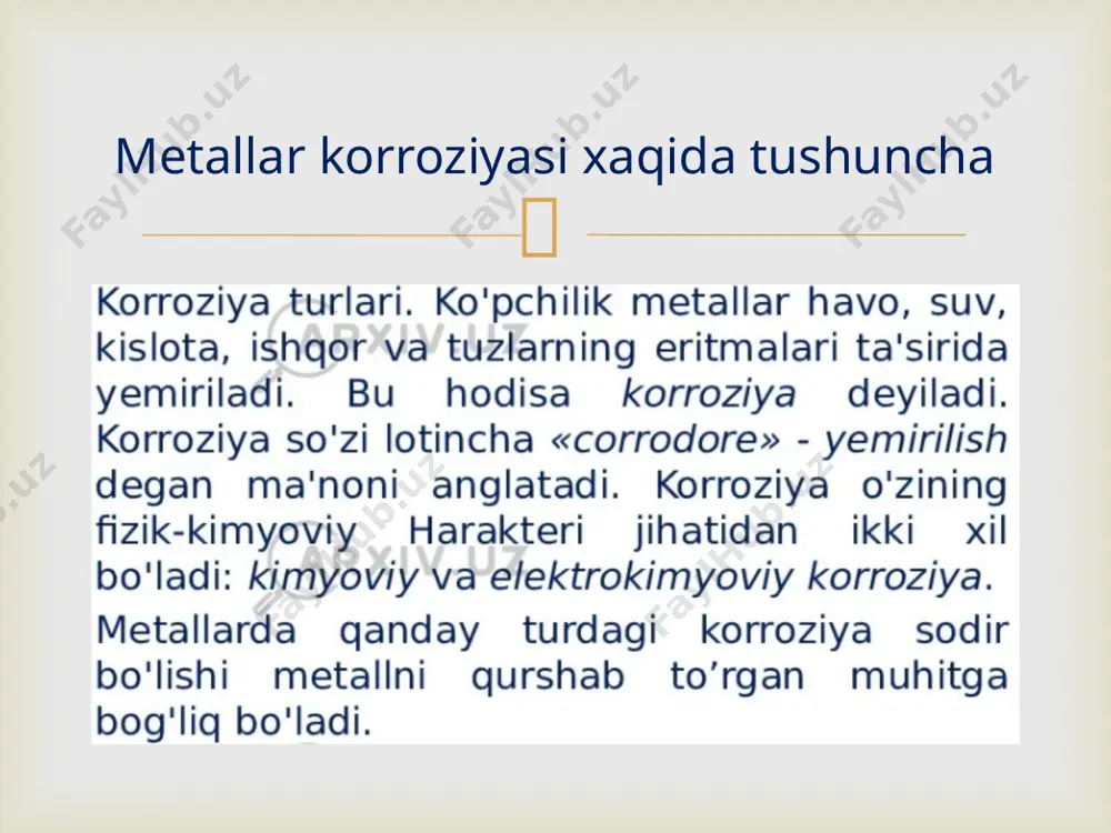 metallarning korroziyasi va unga qarshi kurashish - Page 3