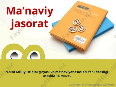 ma’naviy jasorat 9 - sinf — PPT