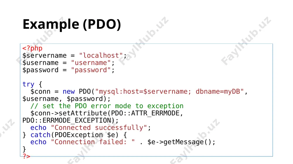 php va mysql taqdimoti - Page 5