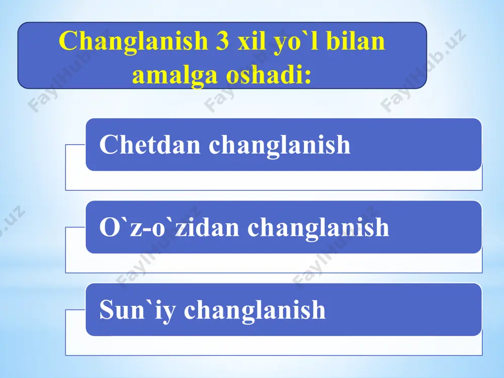 biologiya fanidan taqdimot: gullarning changlanishi - Page 4