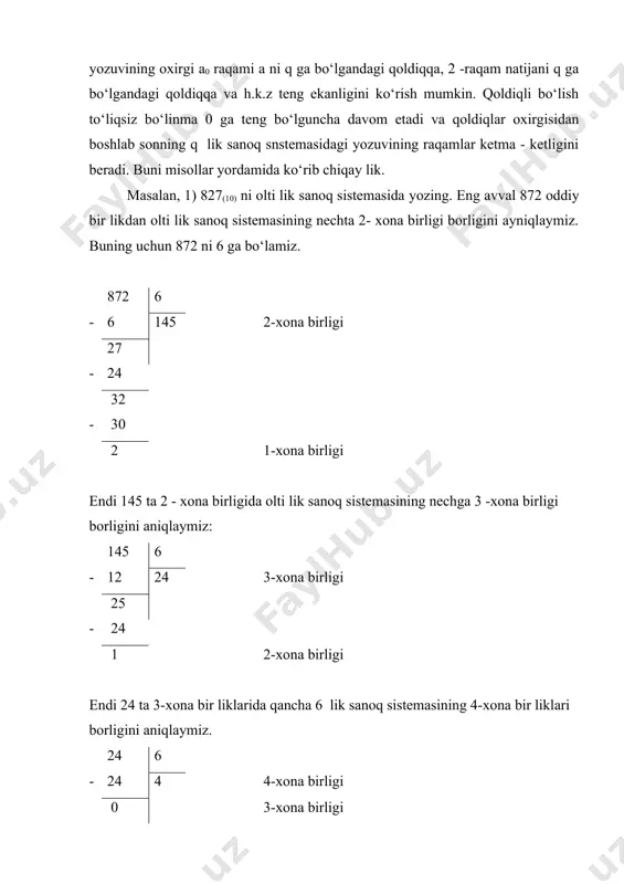 o‘nli bo‘lmagan pozitsion sanoq sistemalari - Page 5