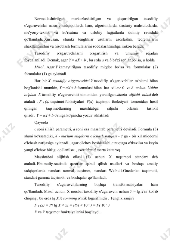 tasodifiy miqdorlar taqsimot funksiyalari - Page 4