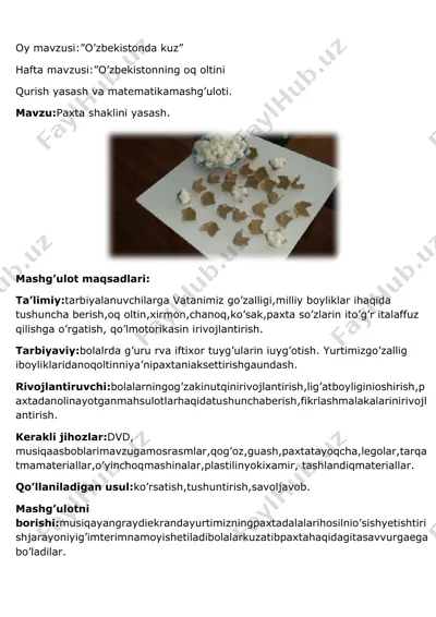 o'zbekiston mavzusidagi mashg'ulot — DOCX