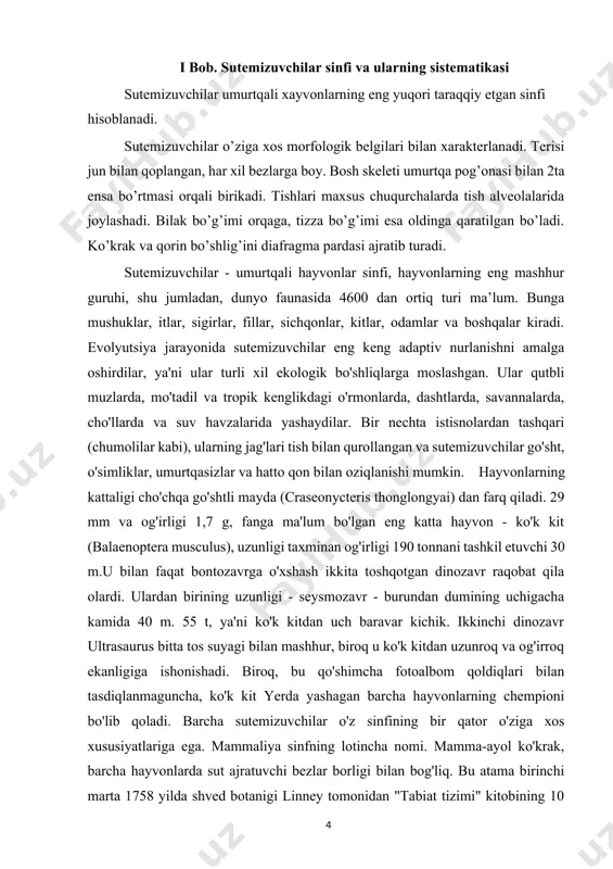 bezlar borligi bilan bog'liq. bu atama birinchi marta 1758 yilda shved botanigi linney tomonidan "tabiat tizimi" kitobining 10 -nashrida ishlatilgan. biroq, sutemizuvchilarning alohida guruh sifatida ilmiy ta'rifini bundan oldin ham (1693) ingliz botanigi va zoologi j. ray o'z asarida to'rt oyoqli hayvonlar va ilonlarning kelib chiqishiga uslubiy sharh va hayvonlarning kundalik ko'rinishi insoniyat tarixining boshida bir -biri bilan chambarchas bog'liq bo'lgan mavjudotlar guruhi shakllangan. kelib chiqishi. zamonaviy sutemizuvchilar tuzilishining asosiy rejasi ular tomonidan sudralib yuruvchi ajdodlaridan meros bo'lib o'tgan. sinapsid yoki hayvonlarga o'xshash dinozavrlar. ularning eng qadimgi qoldiqlari taxminan 315 million yilga to'g'ri keladi, bu pensilvaniya (yuqori karbon davri) davriga to'g'ri keladi. sinapsidlar birinchi sudralib yuruvchilar (anapsidlar) paydo bo'lganidan ko'p o'tmay, missisipi (quyi karbon davri) davrida paydo bo'lgan deb ishoniladi. ok. 340 million yil oldin va taxminan yo'q bo'lib ketgan. 165 million yil oldin, yura davrining o'rtalarida. "sinapsid" nomi bosh suyagida, har ikki tomonida ko'z teshigi orqasida bir juft teshik …