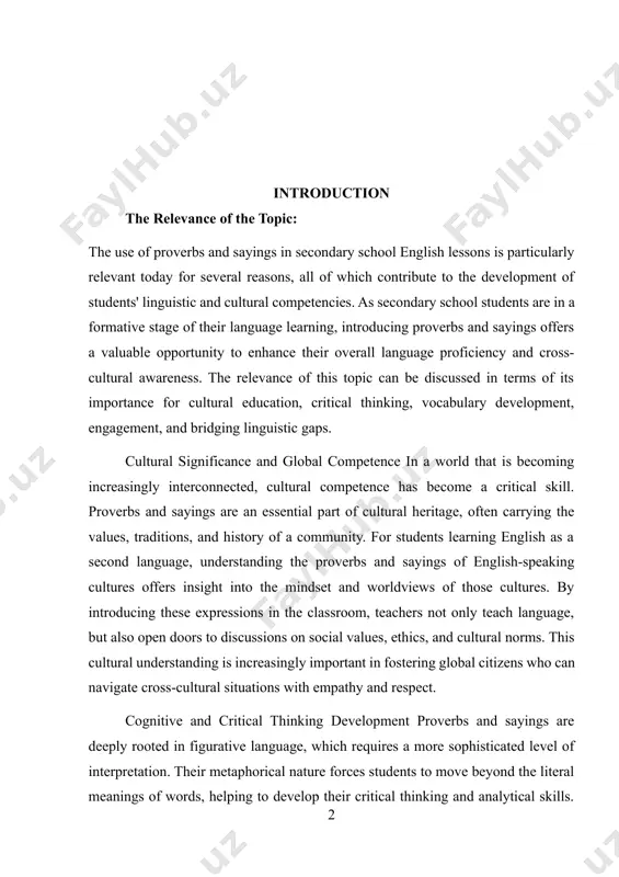 c language learning proverbs and sayings are an excellent resource for expanding students' vocabulary, especially when learning idiomatic expressions that are not easily translatable. by working with proverbs, students are exposed to words and phrases that enrich their understanding of english. for example, expressions such as “bite the bullet” or “spill the beans” introduce idioms that can be tricky for non-native speakers to understand. as proverbs are frequently used in both formal and informal contexts, they provide students with a toolkit of phrases they are likely to encounter in everyday communication. mastering these expressions enables students to communicate more fluently and naturally, thus improving their overall language skills. engagement and motivation for language learning proverbs and sayings are short, memorable, and often humorous, which makes them an ideal tool for capturing students' attention. engaging with proverbs helps make language lessons more interactive and dynamic, fostering a deeper connection to the …