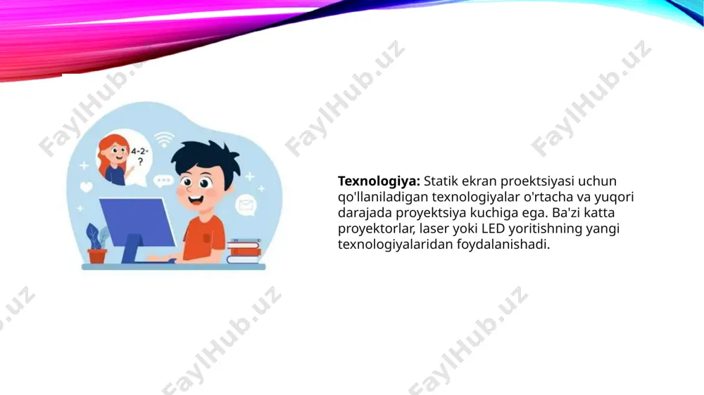 ekrandagi va ko’rgazmali o’quv qo’llanmalari. statik ekran proektsiyaning texnik qurilmalari va ularning ishlashi - Page 5