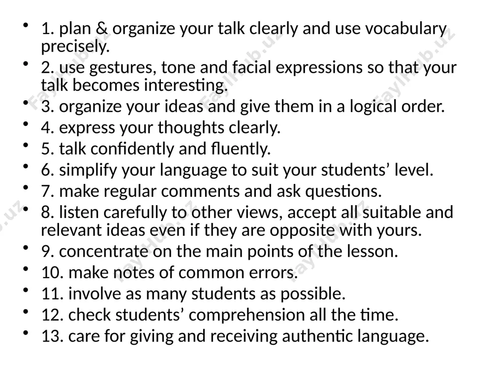 ht in context through visual/aural input follow-up activity: play ‘treasure hunt’ – teacher hides small cuddly toys or nice kids’ stuff in the classroom/school and sends learners on a treasure hunt. learners in groups ask the teacher for clues. good listeners usually win listening is one of the key language skills for yls’ language development. the yl listening classroom needs to relate listening tasks and materials to yls’ experiences in real life and help develop strategies to decode messages effectively. in order to teach listening (not testing or practising) effectively, teachers should re-think what they do in the classroom and make choices: use authentic materials as input, design motivating tasks not comprehension questions, make use of textual and contextual resources, make listening purposeful and fun young learners have a natural musical taste. krashen (1981) stated: «the most striking features of songs that enhance language perception include their rhythmic and repetitive …