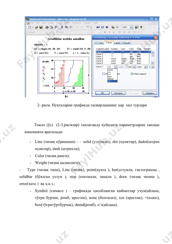 mathcad тизимидa грaфиклaр билaн ишлaш - Page 4