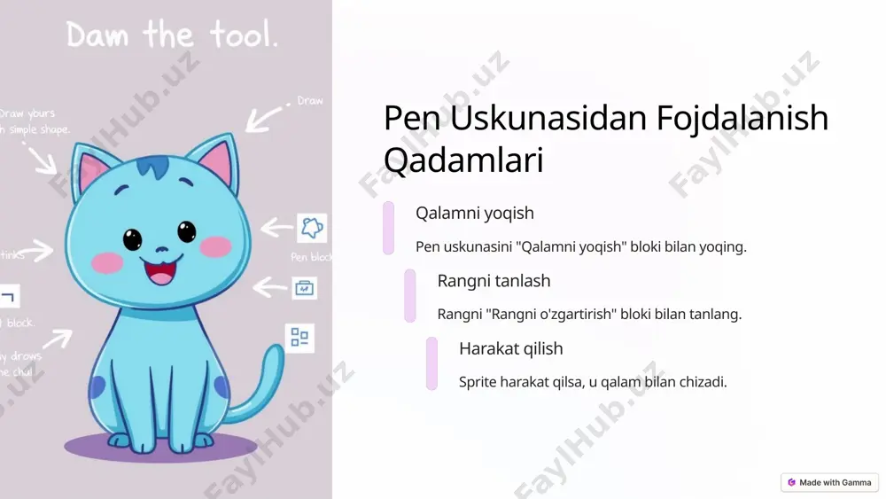 scratch dasturida pen uskunasidan foydalanish - Page 4