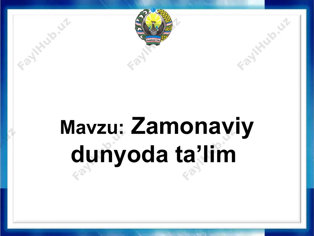 an’atga alohida e’tibor beriladi. amerika oliy o’quv yurtlariga kirish uchun belgilangan sinov (test)lar ikki xil bo’ladi: sat (sxolastik aptityud test); akt (amerikan kollej test) sinovlari. sat sinovlari murakkabroq bo’ladi. mashhur universitetlarga kirish uchun sat sinovlarini topshirish shart bo’ladi. bulardan tashqari murakkablashtirilgan sinov ham bor. bu sinovni oliy maktablarga kirayotgan barcha talabalar ham topshirishlari shart emas. mabodo biror talaba shu murakkablashtirilgan sinovlarni topshirib universitetga kirsa, u talabaga maxsus stipendiya beriladi. amerikaning eng katta boyligi — bu aql. aql bu mamlakatda qadrlanadi, aqlli talabalar alohida taqdirlanadi. aqlli, a’lochi talabalar o’quv yurtlarining faxri sanalgani sababli ham, ularga turli yo’llar bilan yordam berish, stipendiyalar tayinlash orqali ularni o’quv yurtlarida saqlashga harakat qiladilar. o’zi tanlagan sohada yutuqlarga erishayotgan talabalar ro’yxati har yili alohida kitobda nashr etilib turiladi. bundan maqsad mazkur soha bilan qiziquvchi kompaniyalarning e’tiborini bo’lajak olimlarga qaratishdir. yaponiyada ta’lim tizimi majburiy ta’lim. ta’limning pog’onasi 6 yoshdan 15 yoshgacha bo’lgan bolalarni o’z ichiga oladi. 6 …