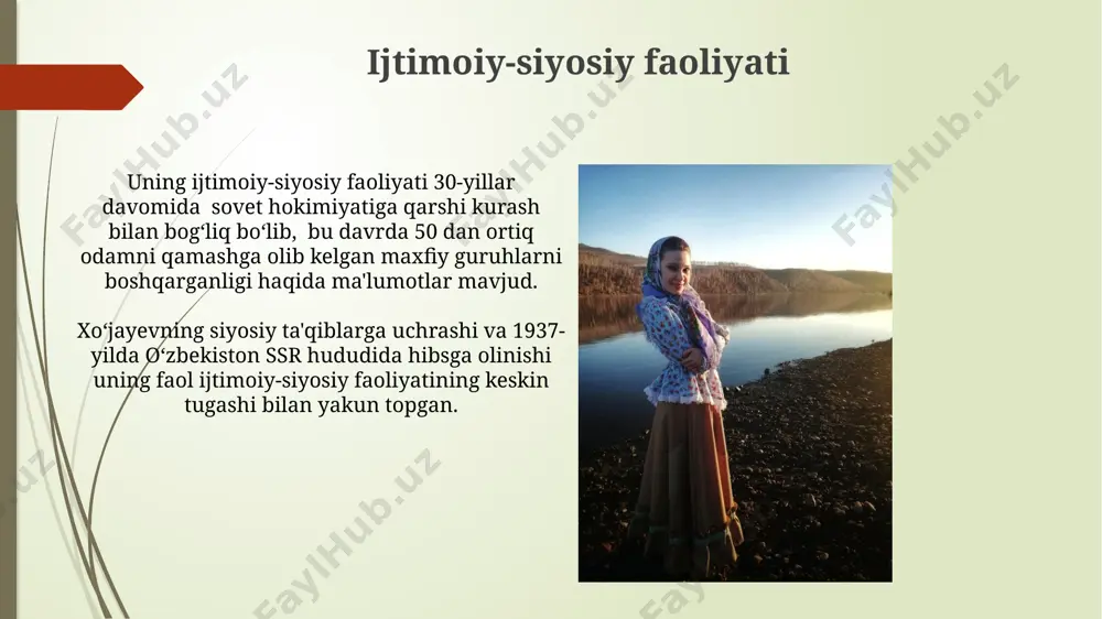 fayzulla xoʻjayev haqida taqdimot - Page 4