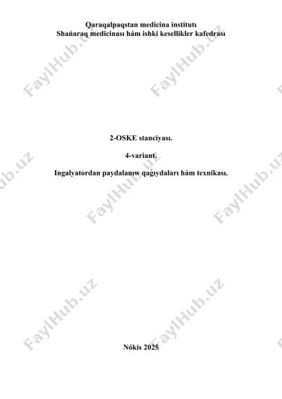 qaraqalpaqstan medicina institutı — DOCX