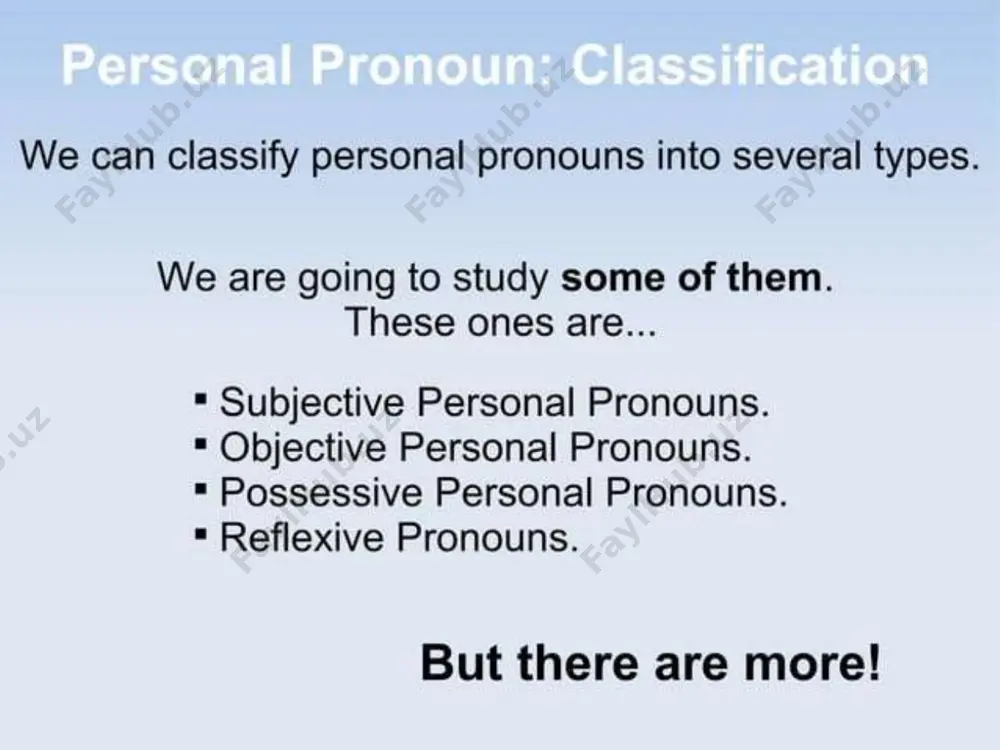 personal pronouns - Page 3