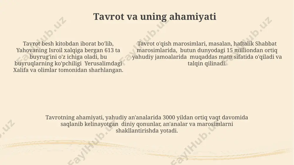 yahudiylik ta'limoti, anana va marosimlari - Page 5