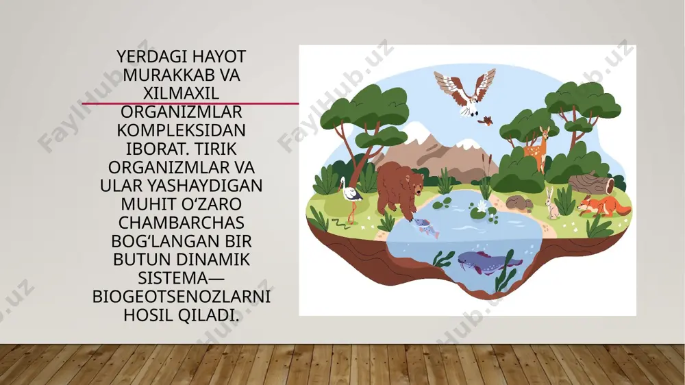 chalinishiga sabab bo’ldi, qanchasi hayotdan ko’z yumdi. zaharli moddalar ta’siri ham ko’p yilar davom etadi. turli mamalakatlar tomonidan dunyo okeani 6-7 mlrd.t qattiq chiqindilar tashlanadi, gidrosfera 90-100 mln. t. neft, neft mahsulotlari shundan 19-20 mln. tonna yer usti ekosistemasiga, 60-70 mln. tonna atmosferaga tushadi. hozirgi kunda dunyo bo’yicha ko’p miqdorda turli kimyoviy moddalar to’plangan bo’lib, ularning ayrimlari mutagenlik ta’sir ko’rsatadi, ular tirik organizm tanasida oksidlanish, tiklanish, parchalanish va qo’shilish jarayonlarida hujayra organik moddalarini ifloslaydi, organizim genetik belgisi o’zgaradi, ya’ni ayollar homiladorligi buzilishi, bolaning chala tug’lishi, bolalar o’limi ortishi, yurak-qon tomir, oshqozon, jigar, buyrak, rak kasalliklari, uyqusizlik kabi holatlar ko’payadi. rivojlanayotgan mamlakatlarda pestitsidlarni qo’llash natijasida har yili 375 ming odam zaharlanadi. ulardan yuz mingdan ortig’i o’lgan. zaharli gerbidsid va pestitsidlar qushlar, suv hayvonlariga salbiy ta’sir qiladi. masalan, aqsh ning suv havzalarida uchraydigan biologik organizmlarning 80% i teri va jigar raki bilan zaralangan. kanada sudan balig’i jigarida shish bo’lgan, 5% li xom …